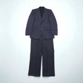 Abito completo vintage giapponese anni '80 Miyukilan in lana blu navy taglia M