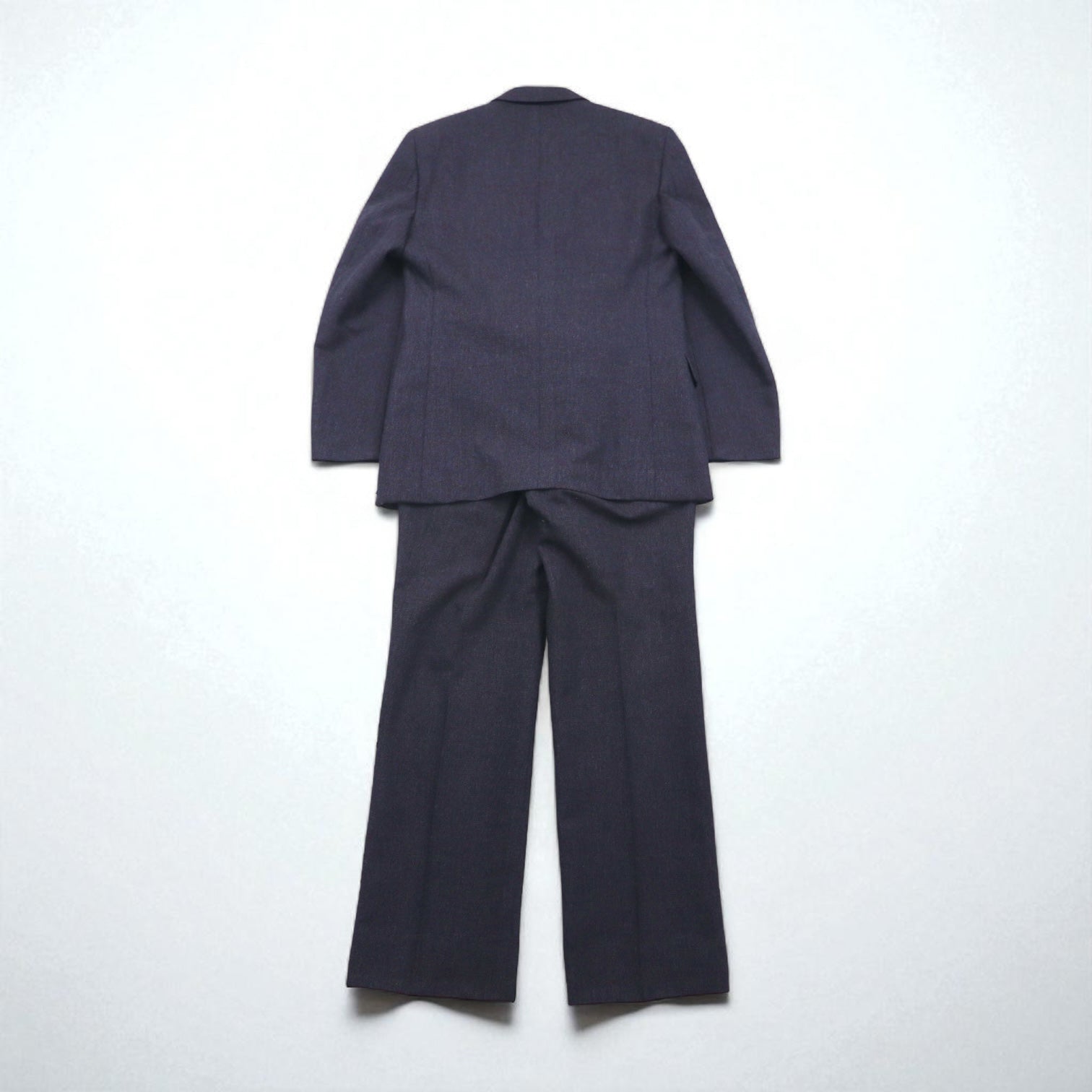 Abito completo vintage giapponese anni '80 Miyukilan in lana blu navy taglia M