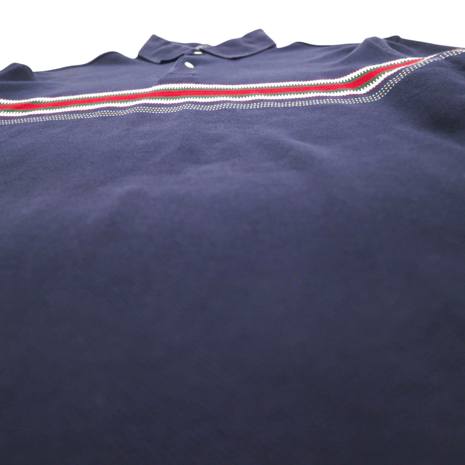 TOMMY HILFIGER Polo a maniche lunghe Rugby shirt L Blu navy Cotone Piqué Prodotto in Sri Lanka