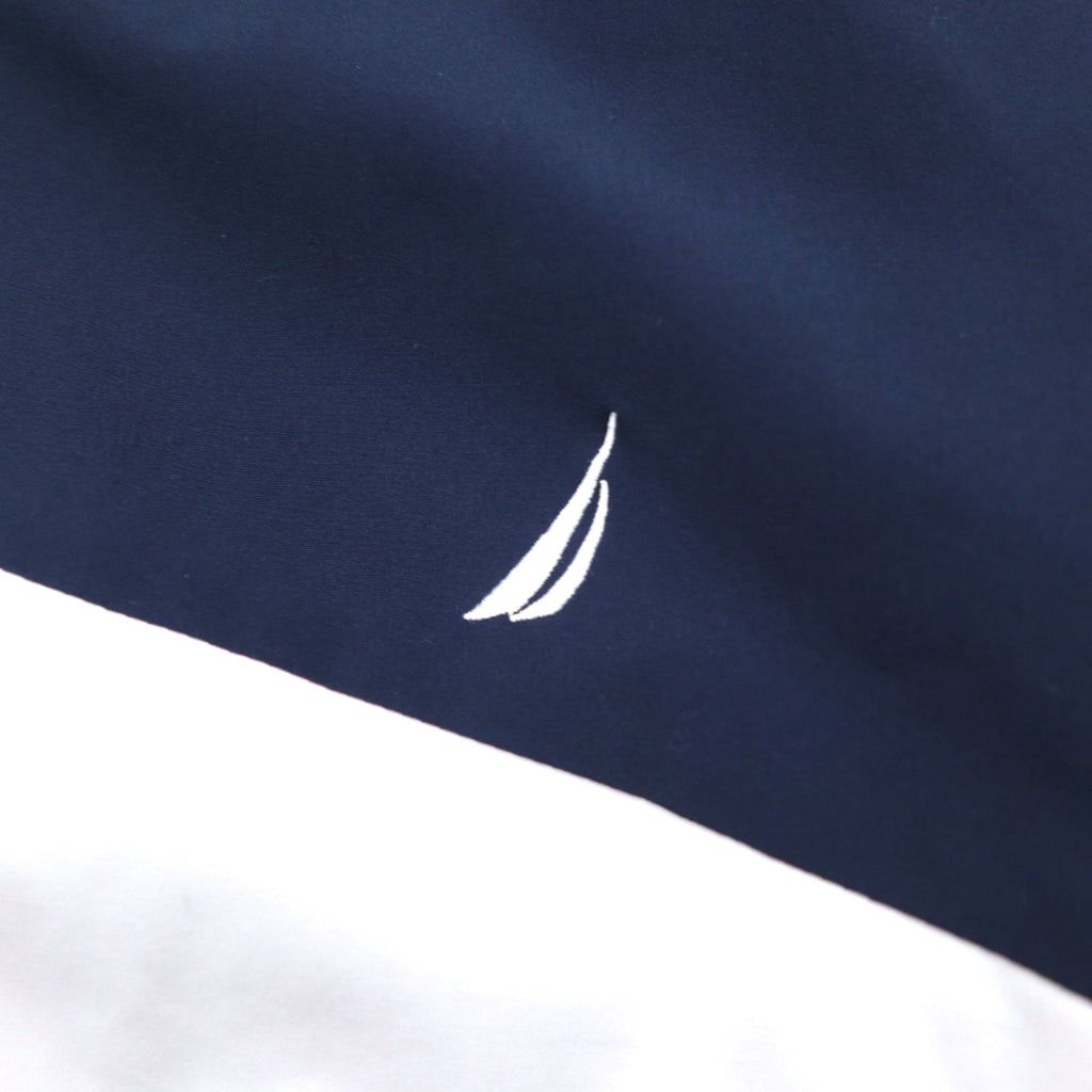 Giacca a vela NAUTICA Giacca a vento in nylon M Colori tricolore Blu navy Logo sulla manica Cappuccio ripiegabile