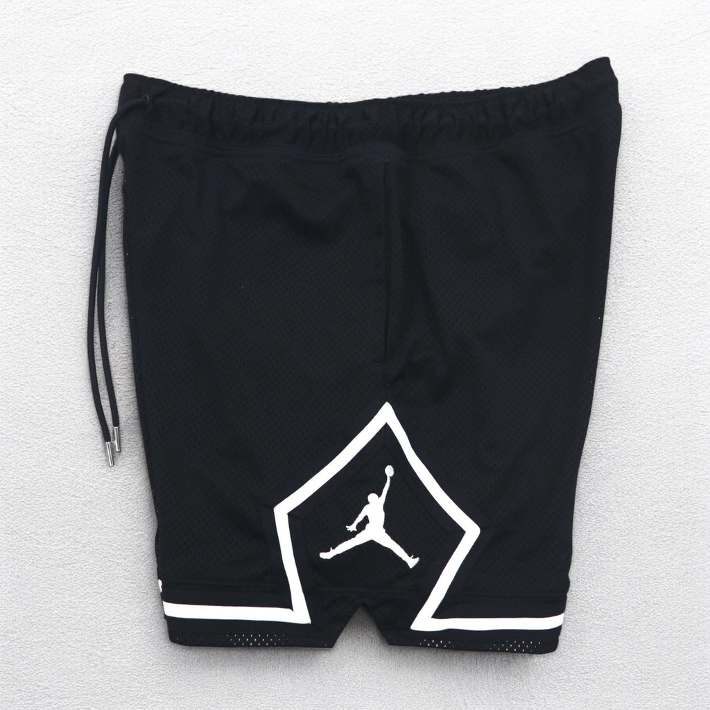 JORDAN BRAND ( NIKE ) Pantaloncini in mesh a diamante Pantaloncini corti L Neri Pantaloncini da gioco DM1367-010
