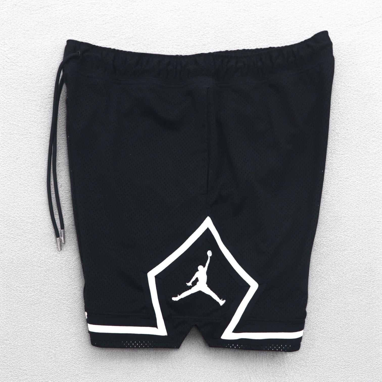 JORDAN BRAND ( NIKE ) Pantaloncini in mesh a diamante Pantaloncini corti L Neri Pantaloncini da gioco DM1367-010
