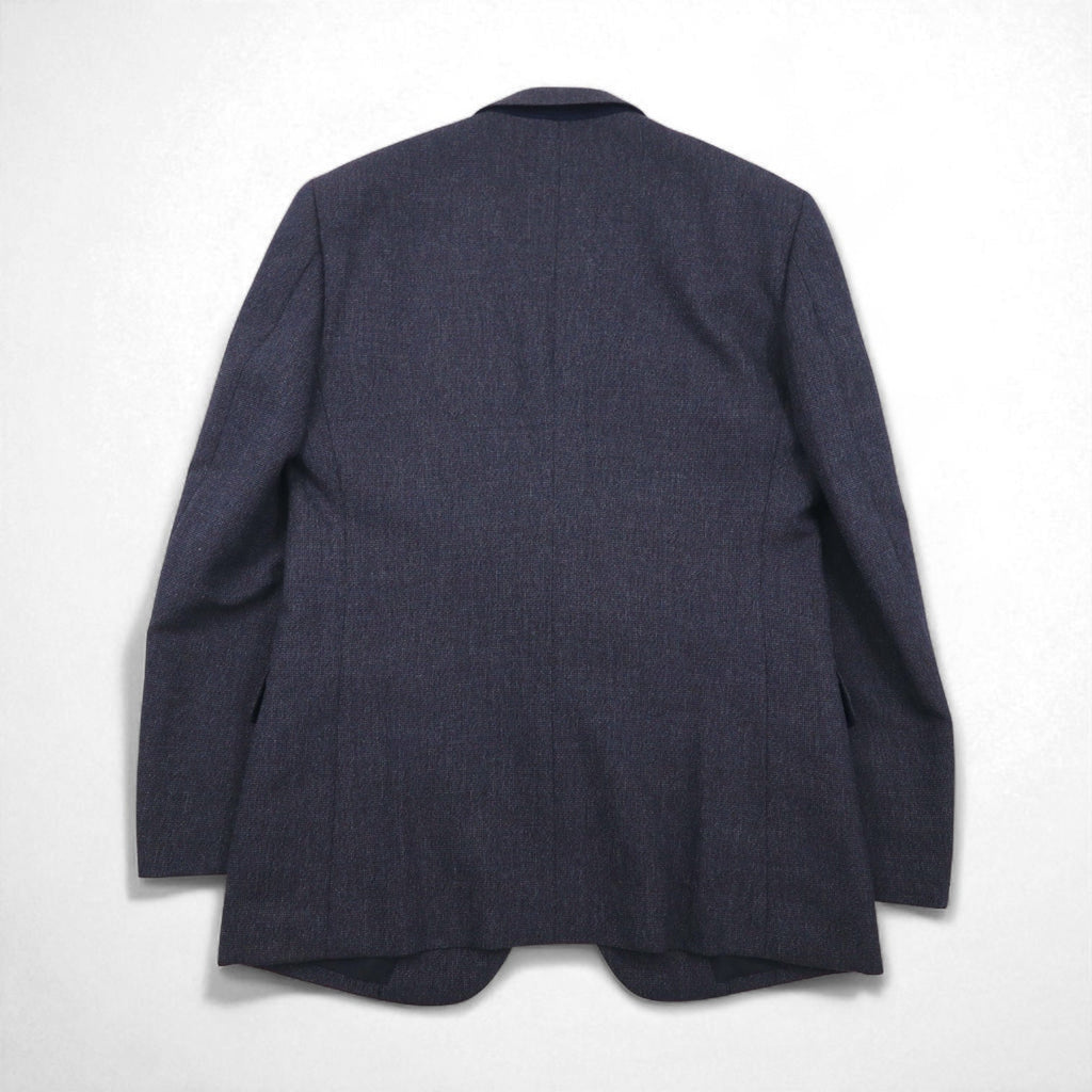 Abito completo vintage giapponese anni '80 Miyukilan in lana blu navy taglia M