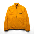 POLO JEANS CO Ralph Lauren 90年代 ハーフジップ フリースジャケット L イエロー カンガルーポケット