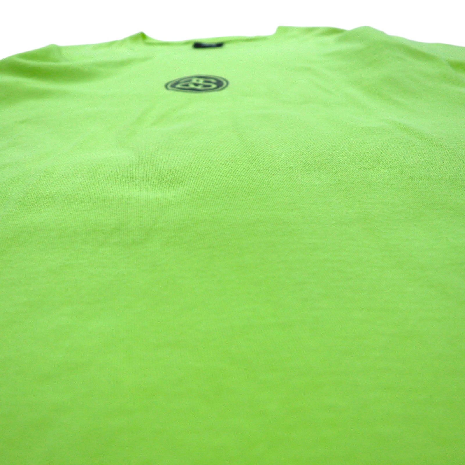 stussy シャネルロゴ プリント Tシャツ S グリーン コットン