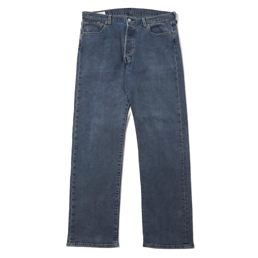 Levi's Premium Big E 501 jeans, taglia 36, grigio, cotone, chiusura a bottoni, etichetta in pelle, 501-3140, Made in Poland