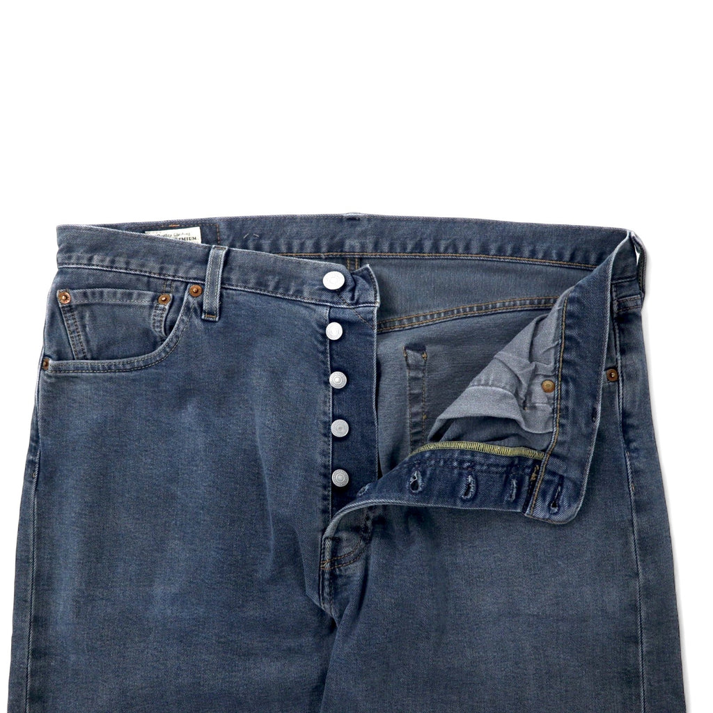 Levi's Premium Big E 501 jeans, taglia 36, grigio, cotone, chiusura a bottoni, etichetta in pelle, 501-3140, Made in Poland