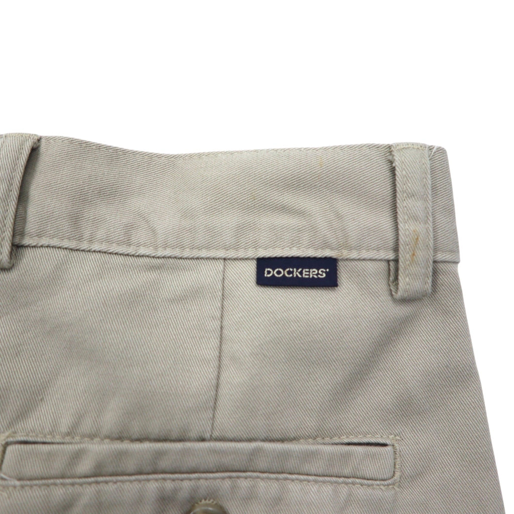 DOCKERS (Levi's) pantaloni chino a pieghe larghi anni 2000 taglia L beige cotone