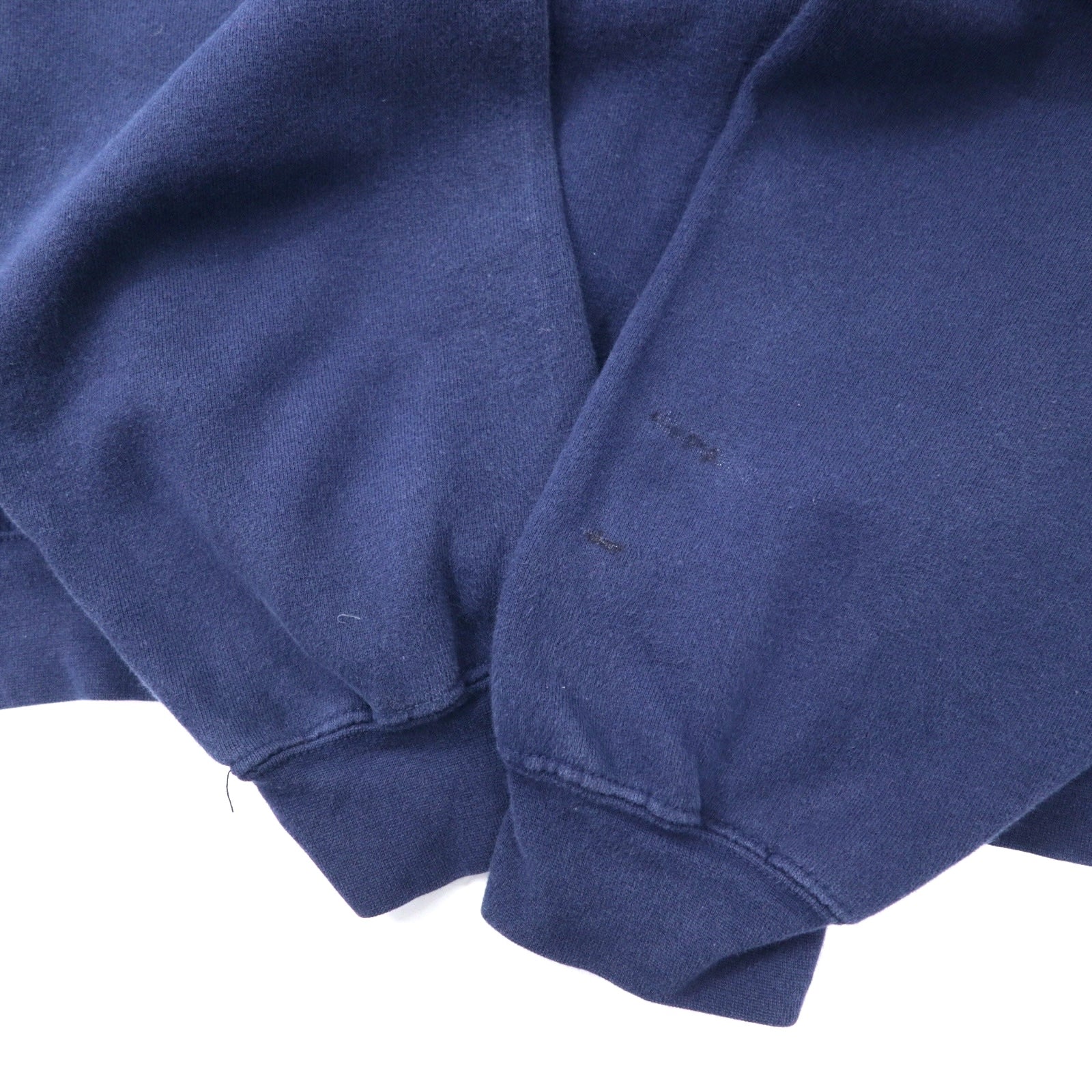 CLASSIC SOFFE Stampa Universitaria Felpa L Blu Navy Cotone Tessuto Pakistano NOTRE DAME