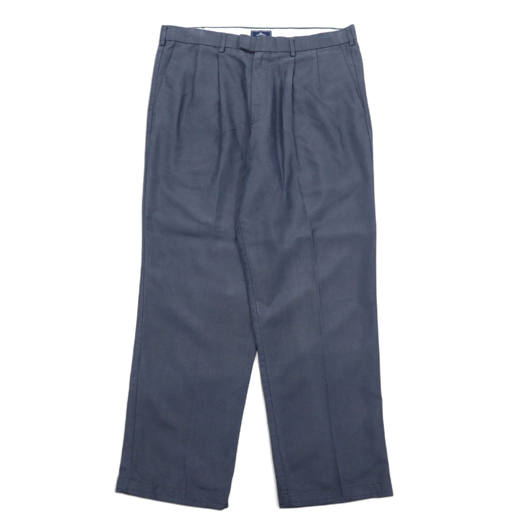 DOCKERS (Levi's) Pantaloni ampi con pince relaxed fit L Navy Tencel Poliestere PLEATED RELAXED FIT