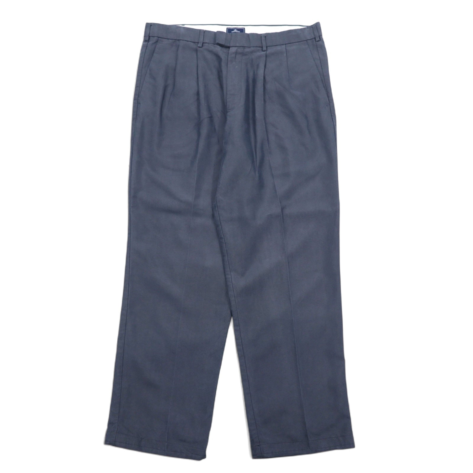 DOCKERS (Levi's) Pantaloni ampi con pince relaxed fit L Navy Tencel Poliestere PLEATED RELAXED FIT
