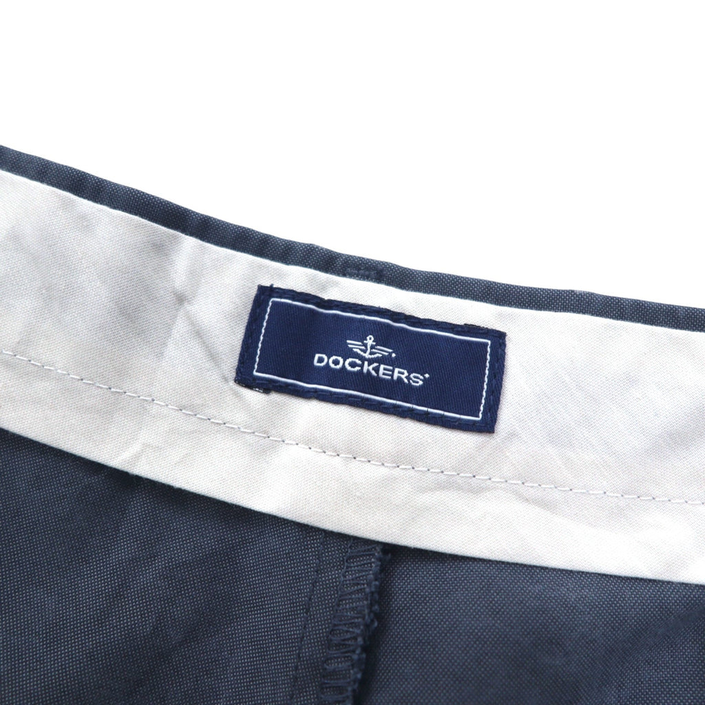 DOCKERS (Levi's) Pantaloni ampi con pince relaxed fit L Navy Tencel Poliestere PLEATED RELAXED FIT