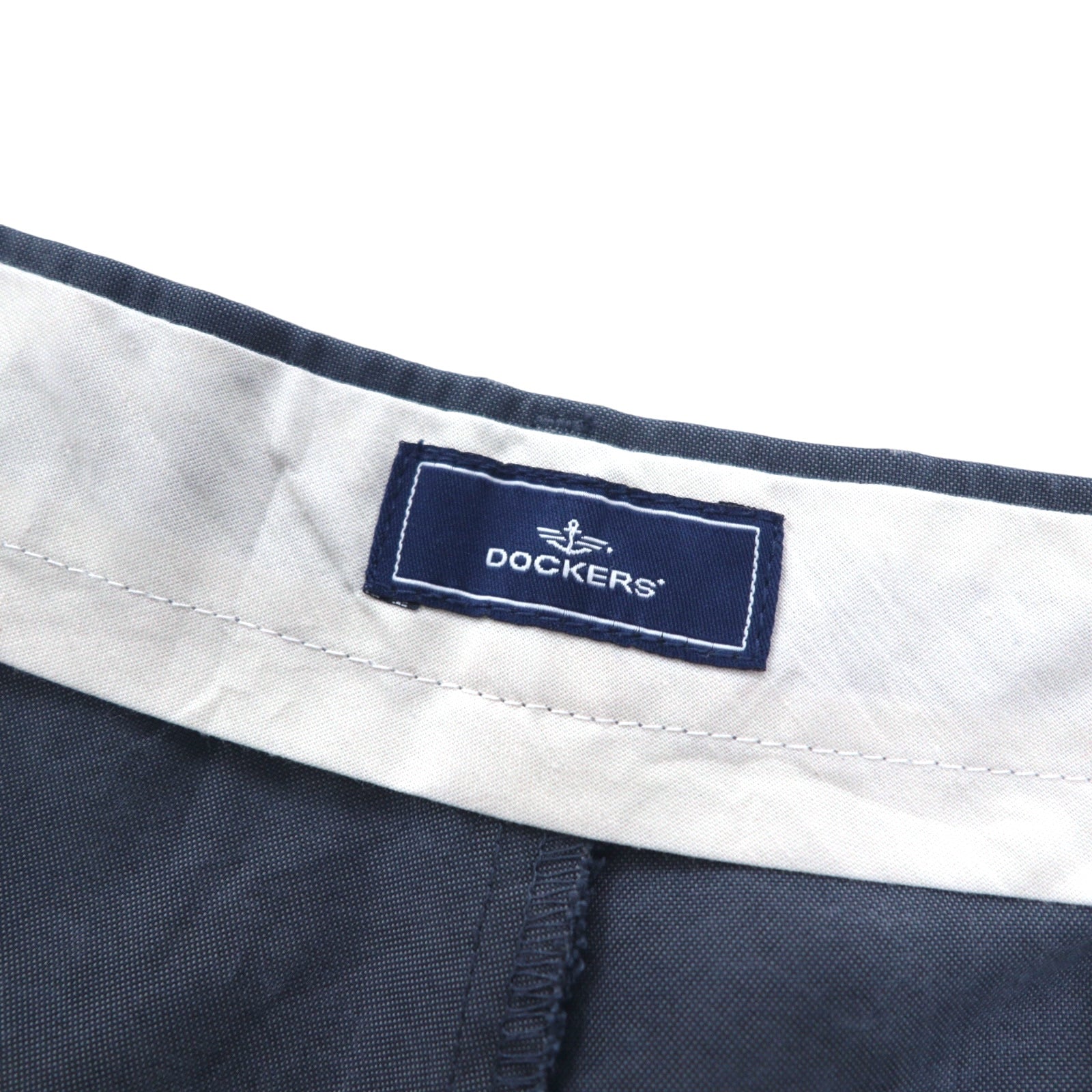 DOCKERS (Levi's) Pantaloni ampi con pince relaxed fit L Navy Tencel Poliestere PLEATED RELAXED FIT