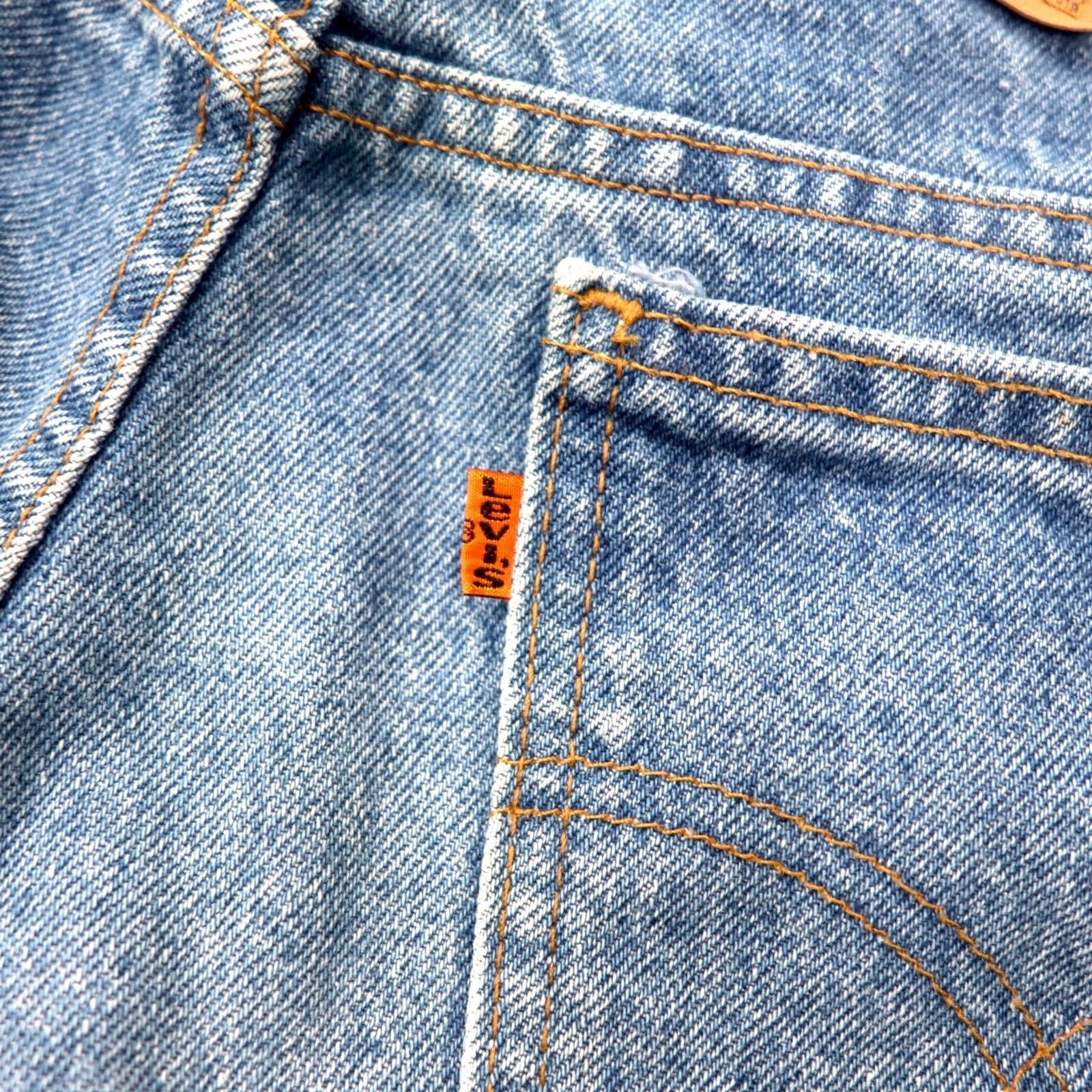 Levi's Made in Canada Euro Levis 619 Orange Tab Jeans 36 Blue Cotton 50619-0212