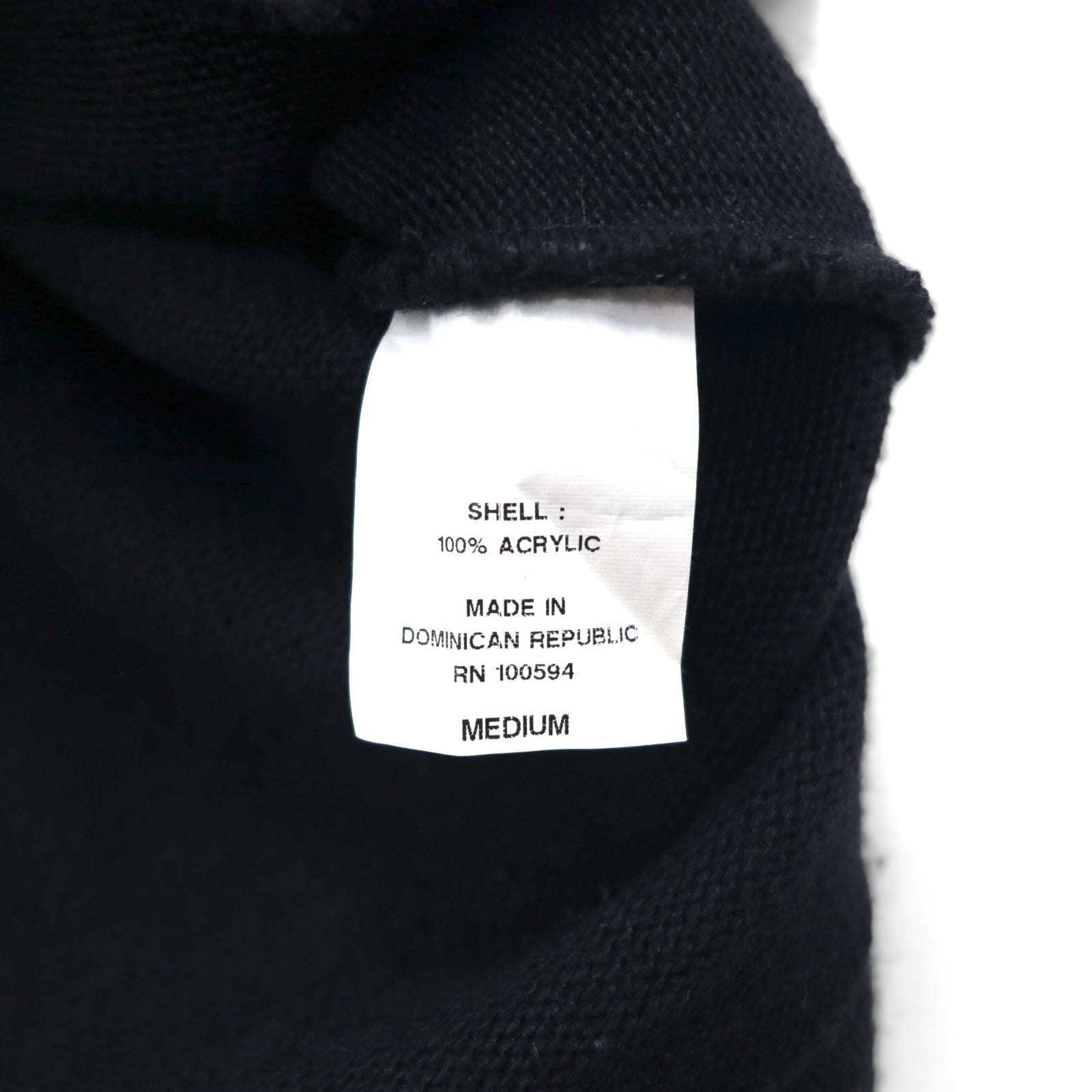 Vintage Letterman Cardigan NEFF レタード カーディガン M ブラック ワッペン パッチポケット
