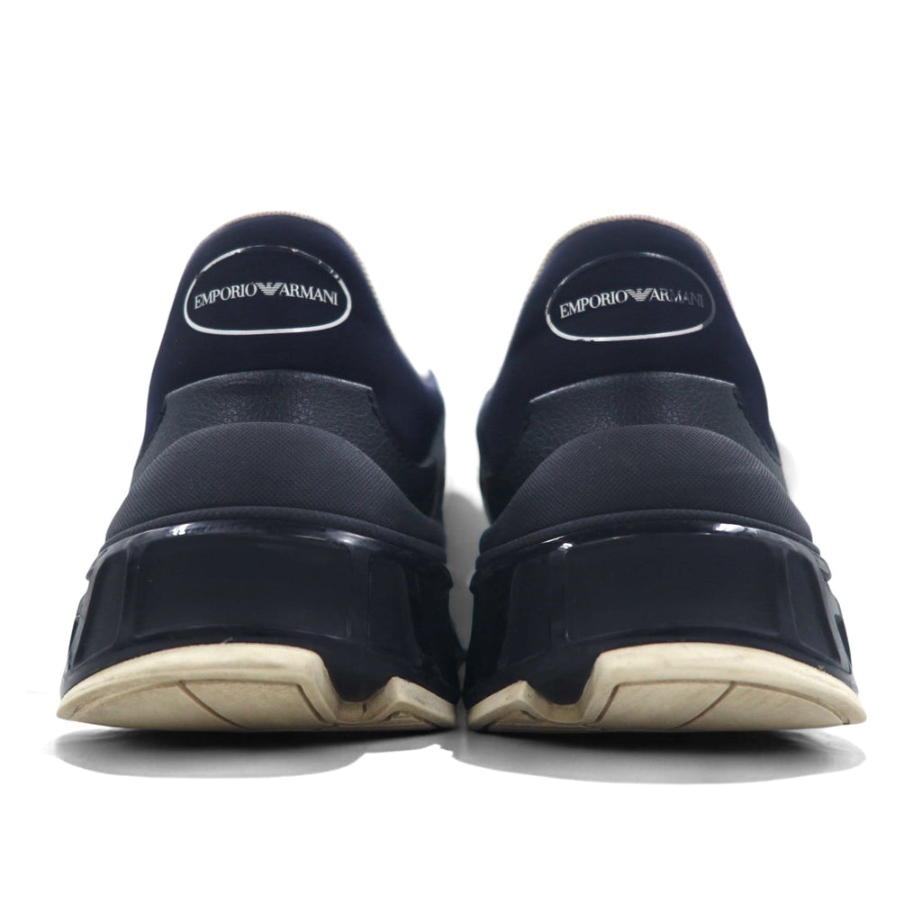 EMPORIO ARMANI Sneakers 26cm Nero Nylon Pelle X4X647 XN945