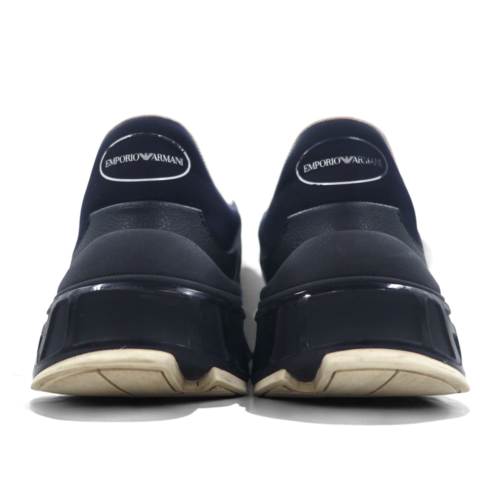 EMPORIO ARMANI Sneakers 26cm Nero Nylon Pelle X4X647 XN945