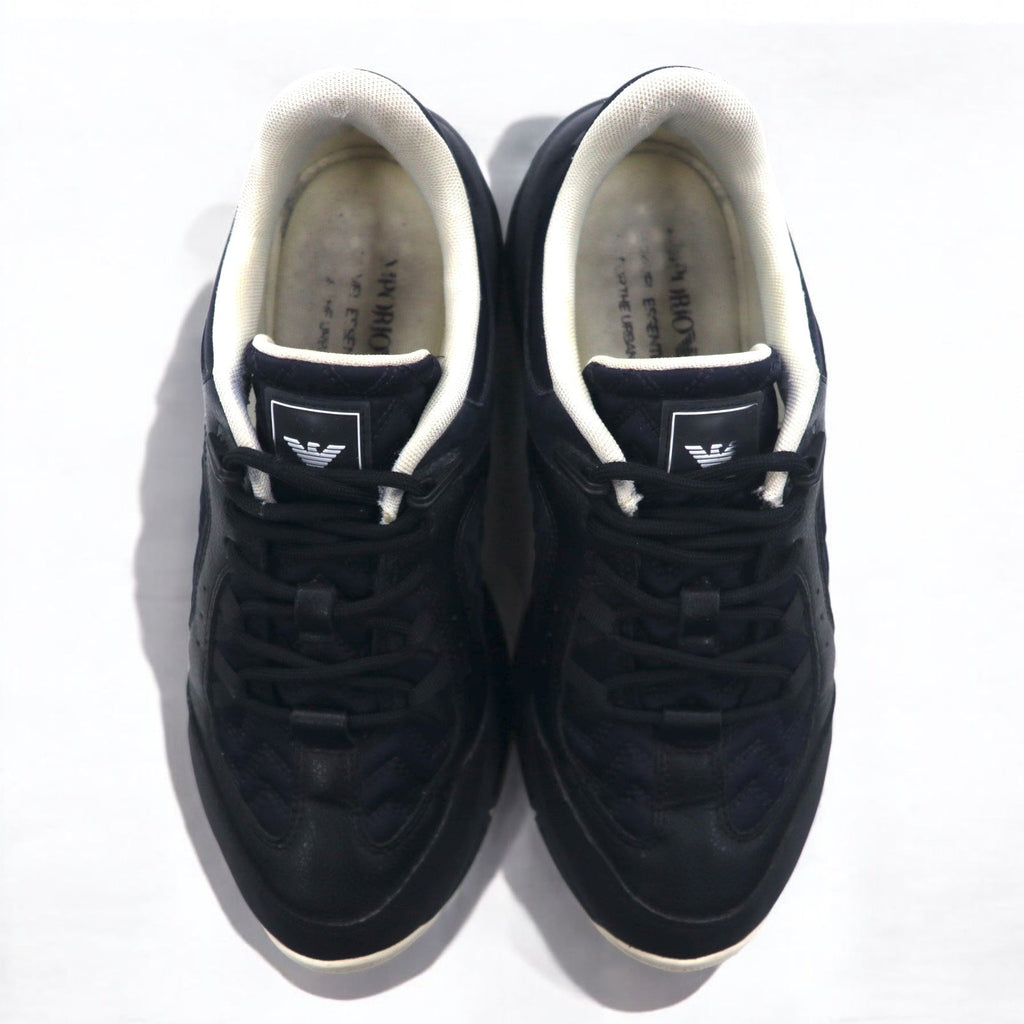 EMPORIO ARMANI Sneakers 26cm Nero Nylon Pelle X4X647 XN945