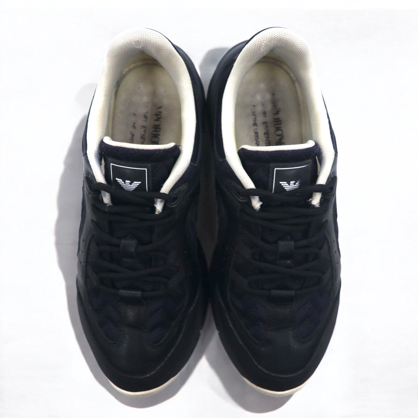 EMPORIO ARMANI Sneakers 26cm Nero Nylon Pelle X4X647 XN945