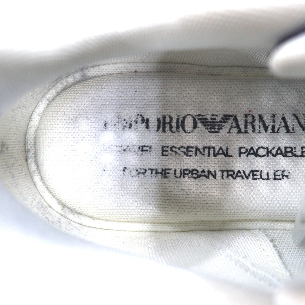 EMPORIO ARMANI Sneakers 26cm Nero Nylon Pelle X4X647 XN945