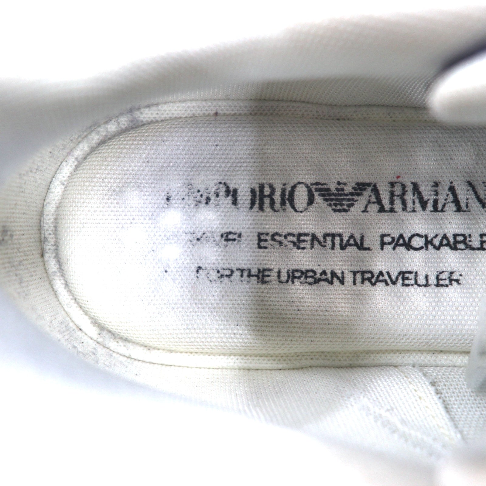 EMPORIO ARMANI Sneakers 26cm Nero Nylon Pelle X4X647 XN945