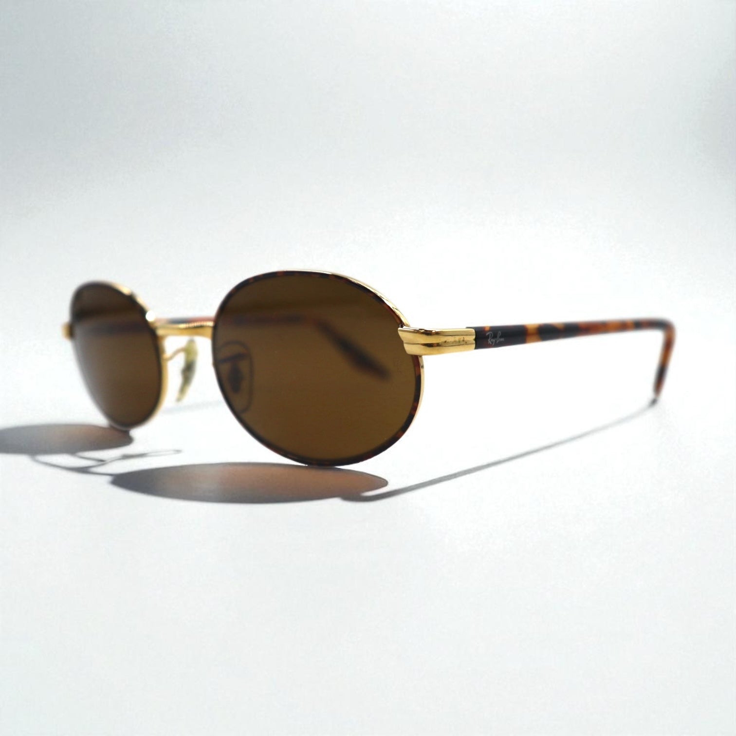 Ray-Ban Bausch & Lomb Occhiali da sole ovali tartarugati marroni W2895 B&L Vintage
