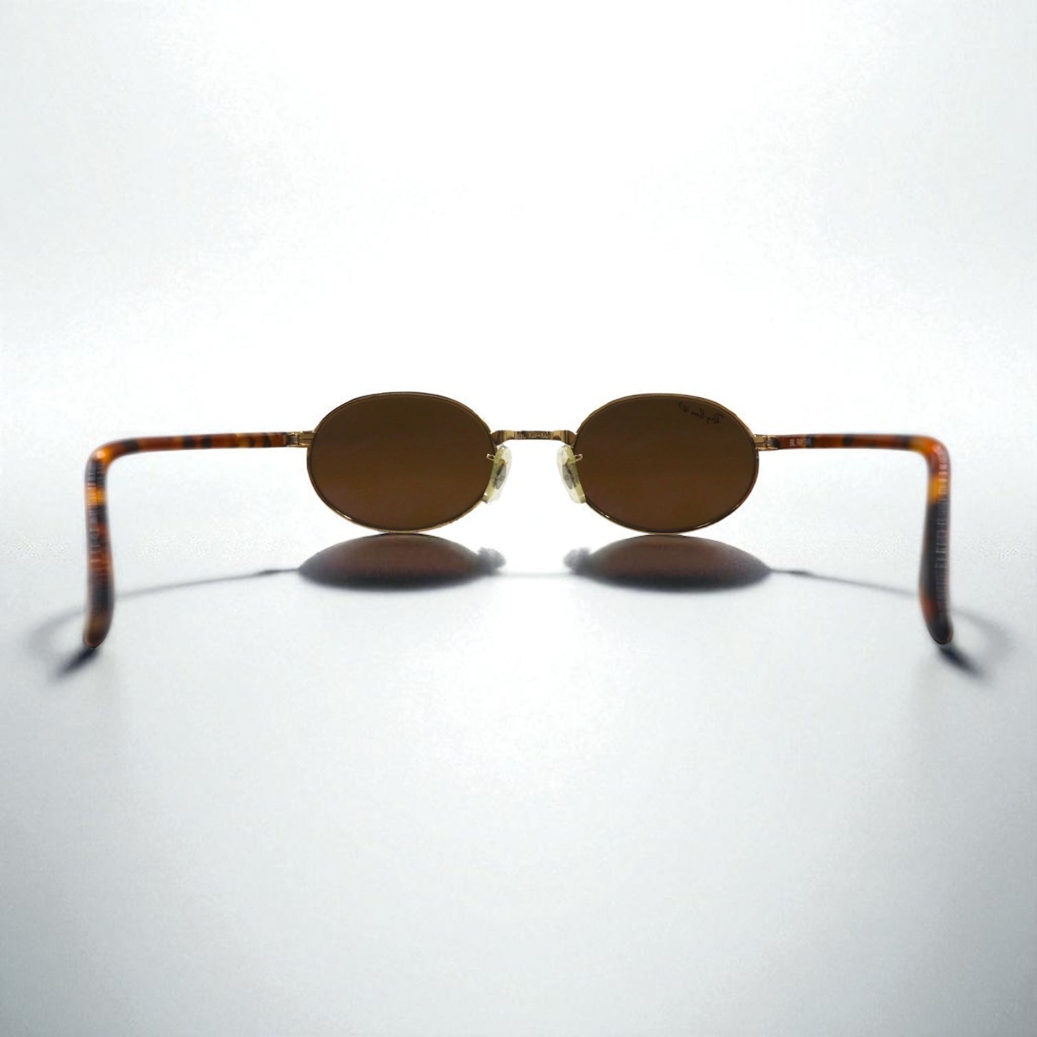 Ray-Ban Bausch & Lomb Occhiali da sole ovali tartarugati marroni W2895 B&L Vintage