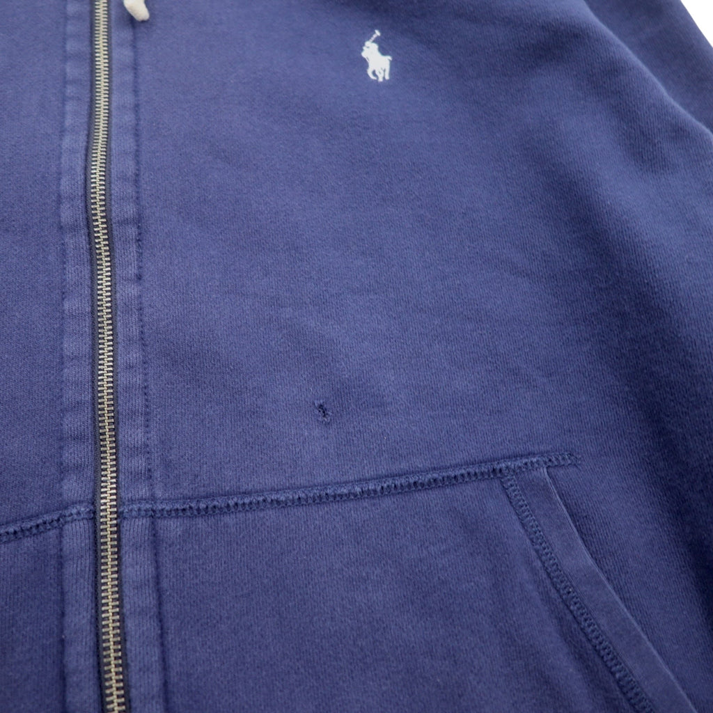 Polo Ralph Lauren Reverse Weave Felpa con cappuccio full zip 2XL Blu navy Ricamo pony piccolo