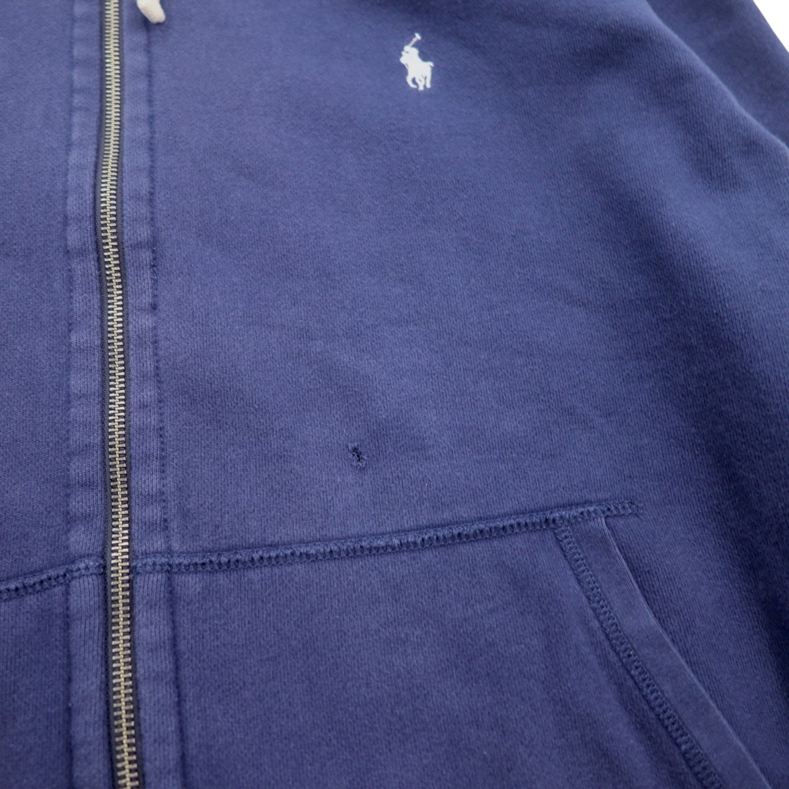 Polo Ralph Lauren Reverse Weave Felpa con cappuccio full zip 2XL Blu navy Ricamo pony piccolo