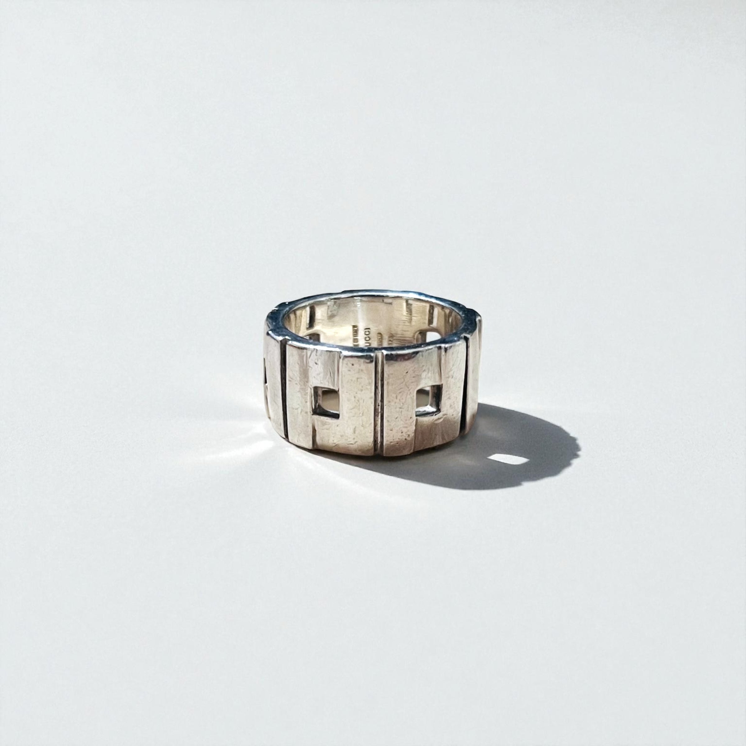 GUCCI モダニスト リング 指輪 22号 ワイド シルバー SILVER 925 イタリア製