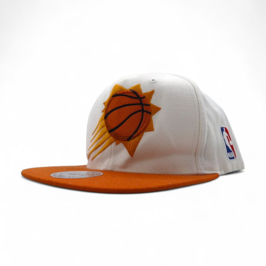 mitchell & ness Cappellino snapback baseball bicolore taglia unica regolabile bianco arancione NBA Phenix Suns