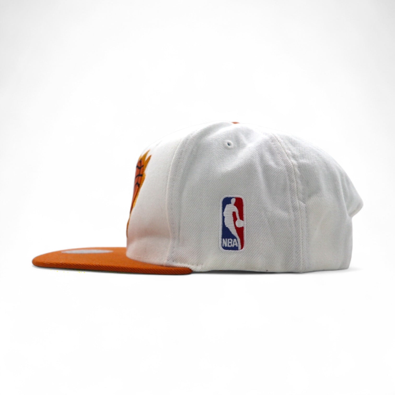 mitchell & ness Cappellino snapback baseball bicolore taglia unica regolabile bianco arancione NBA Phenix Suns