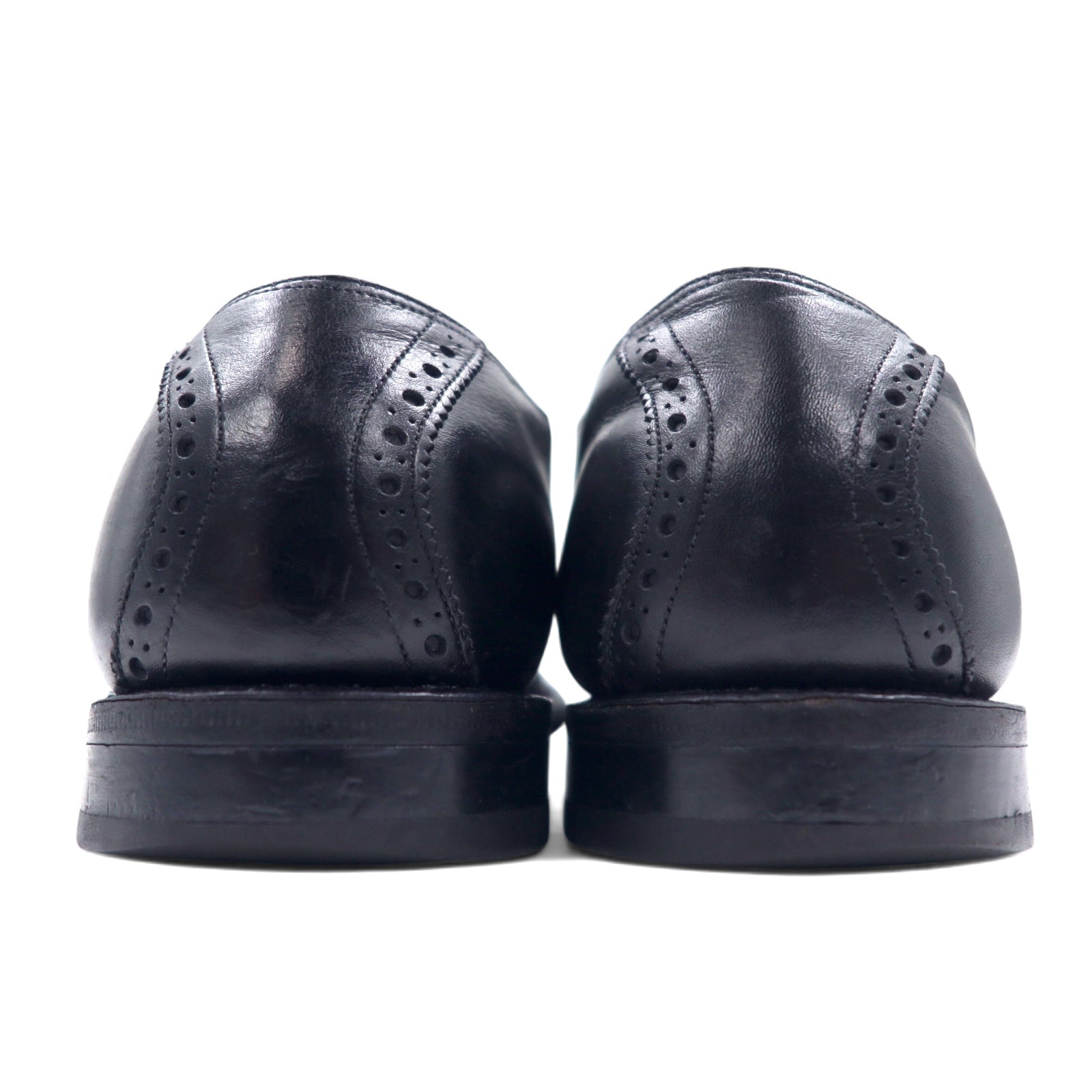 J&M (JOHNSTON & MURPHY) Made in USA Anni '70 Saddle Shoes 28,5 cm Nere Pelle Aristocraft 23741