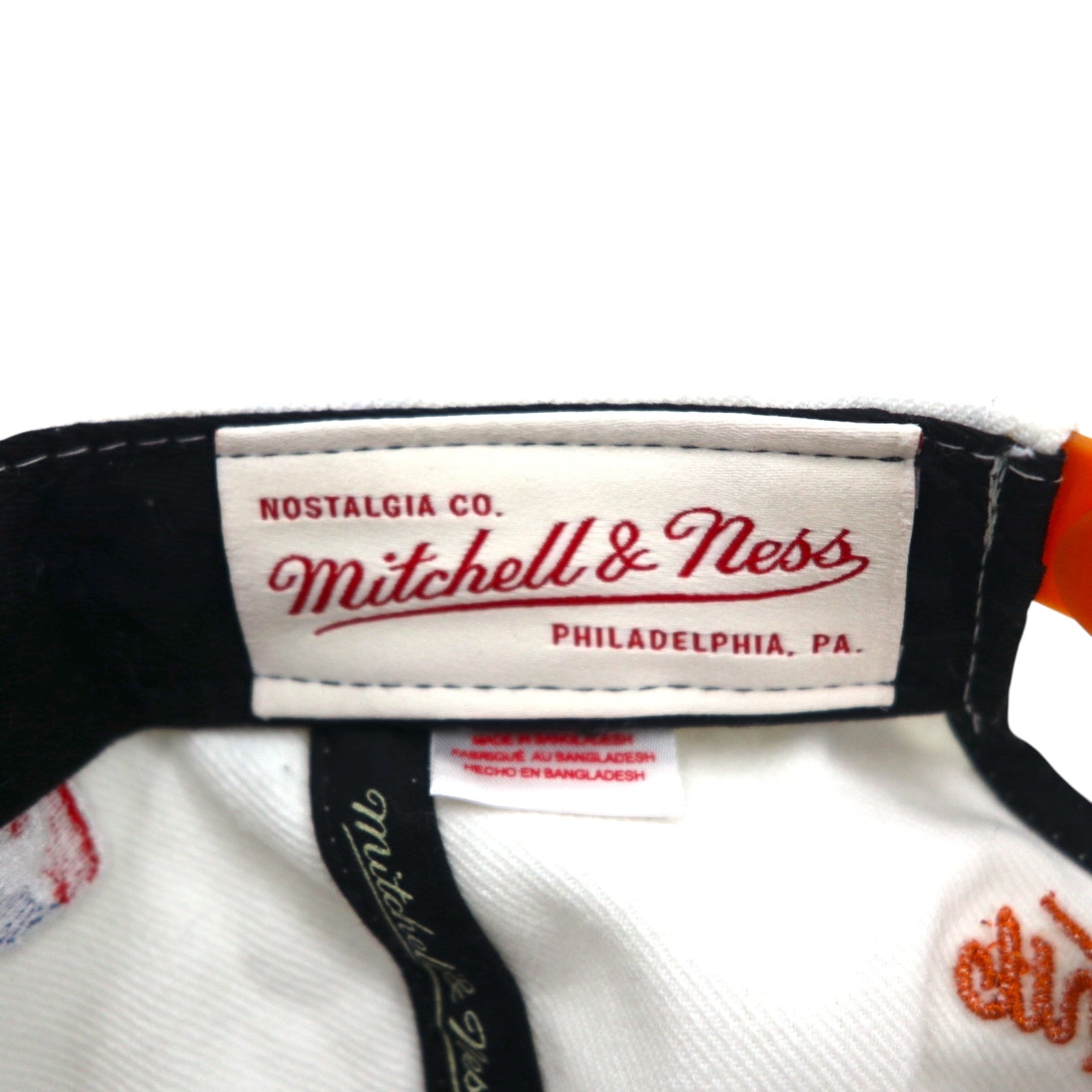 mitchell & ness Cappellino snapback baseball bicolore taglia unica regolabile bianco arancione NBA Phenix Suns