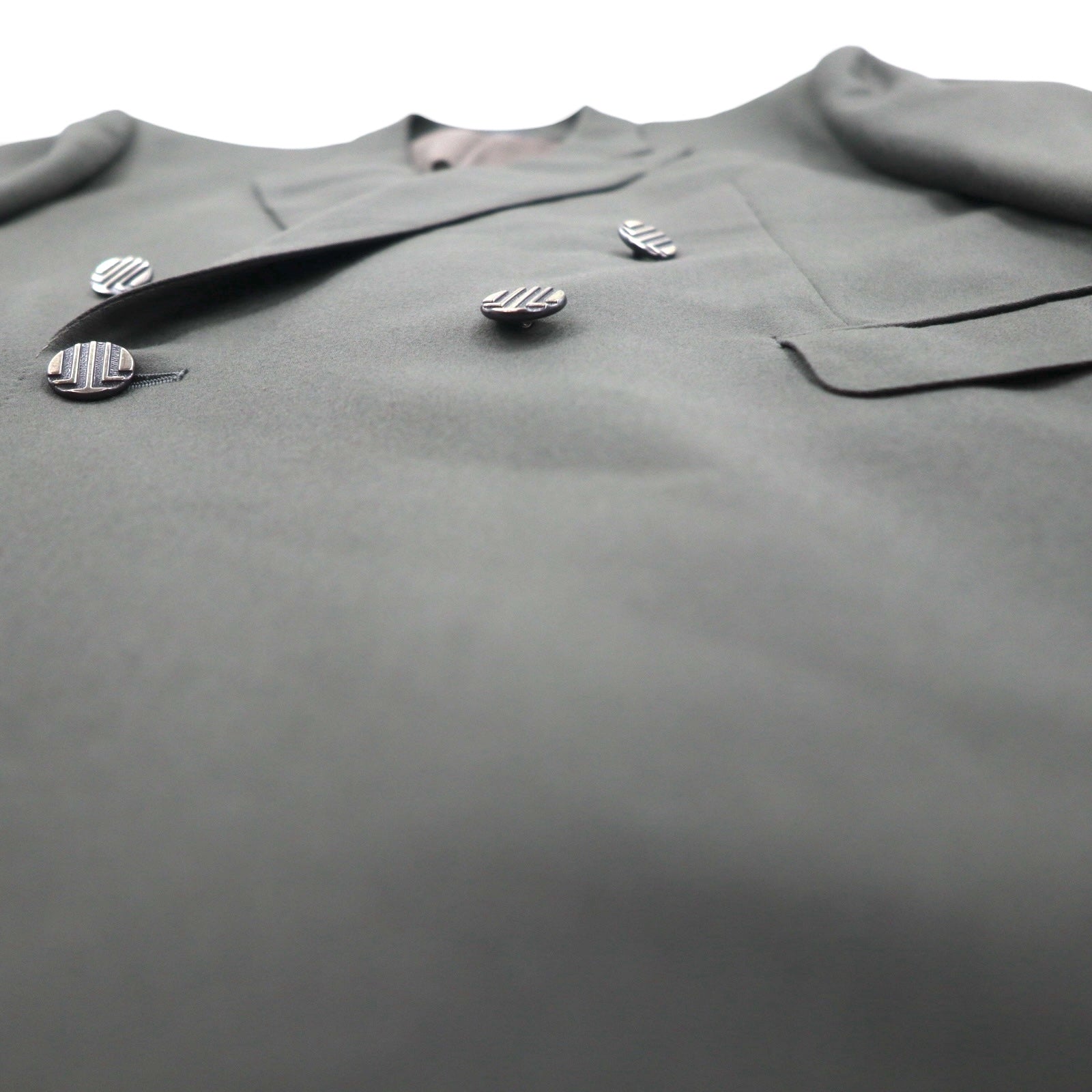 LANVIN 90年代 ダブルブレスト ピークドラペル スーツ ブレザー セットアップ L メタルボタン ワイド