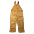Carhartt USA 80s tuta salopette gamba larga anatra 44 beige cotone trapuntata internamente etichetta stella RUGGED FLEX RIGBY BIB OVERALLS 6FBQZ