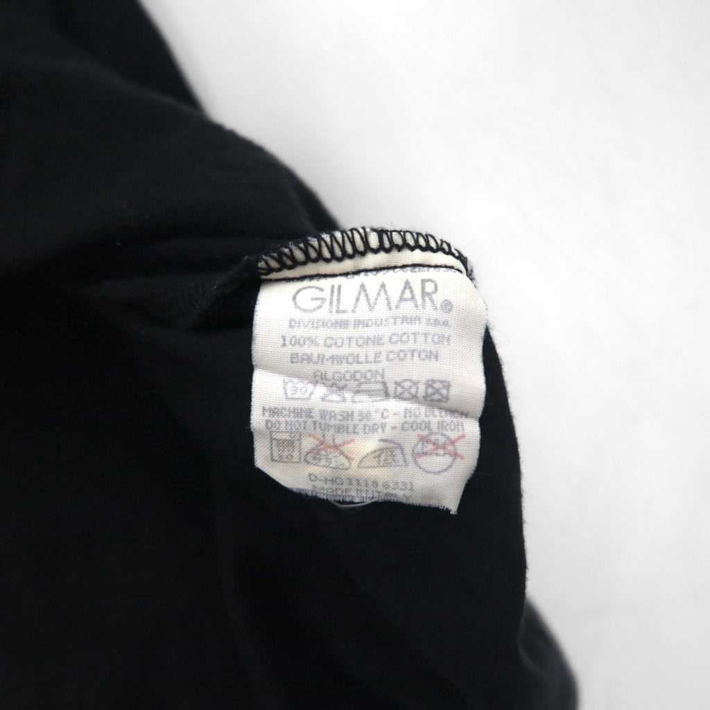 ICEBERG JEANS T-shirt a maniche corte con stampa logo, anni '90, made in Italy, cotone, nero, taglia L