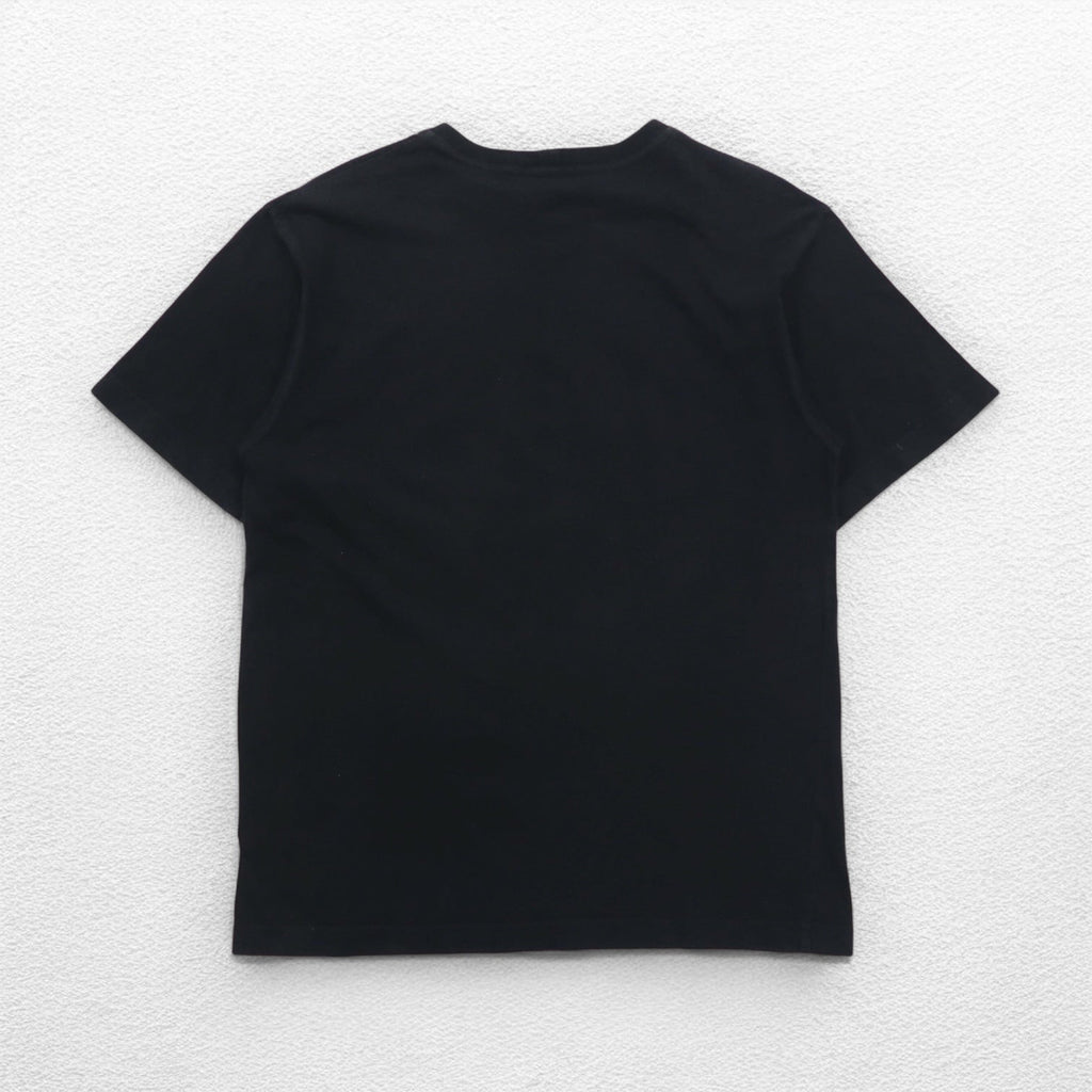 ICEBERG JEANS T-shirt a maniche corte con stampa logo, anni '90, made in Italy, cotone, nero, taglia L