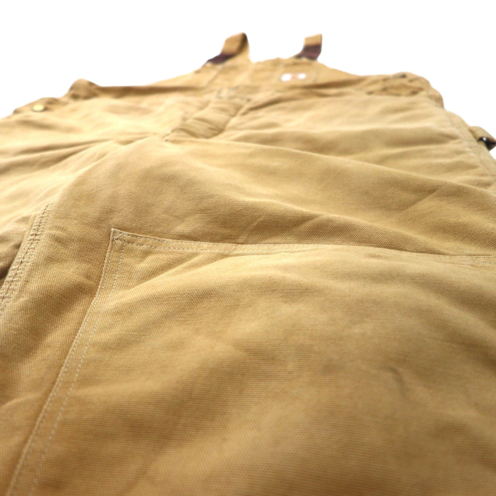 Carhartt USA 80s tuta salopette gamba larga anatra 44 beige cotone trapuntata internamente etichetta stella RUGGED FLEX RIGBY BIB OVERALLS 6FBQZ