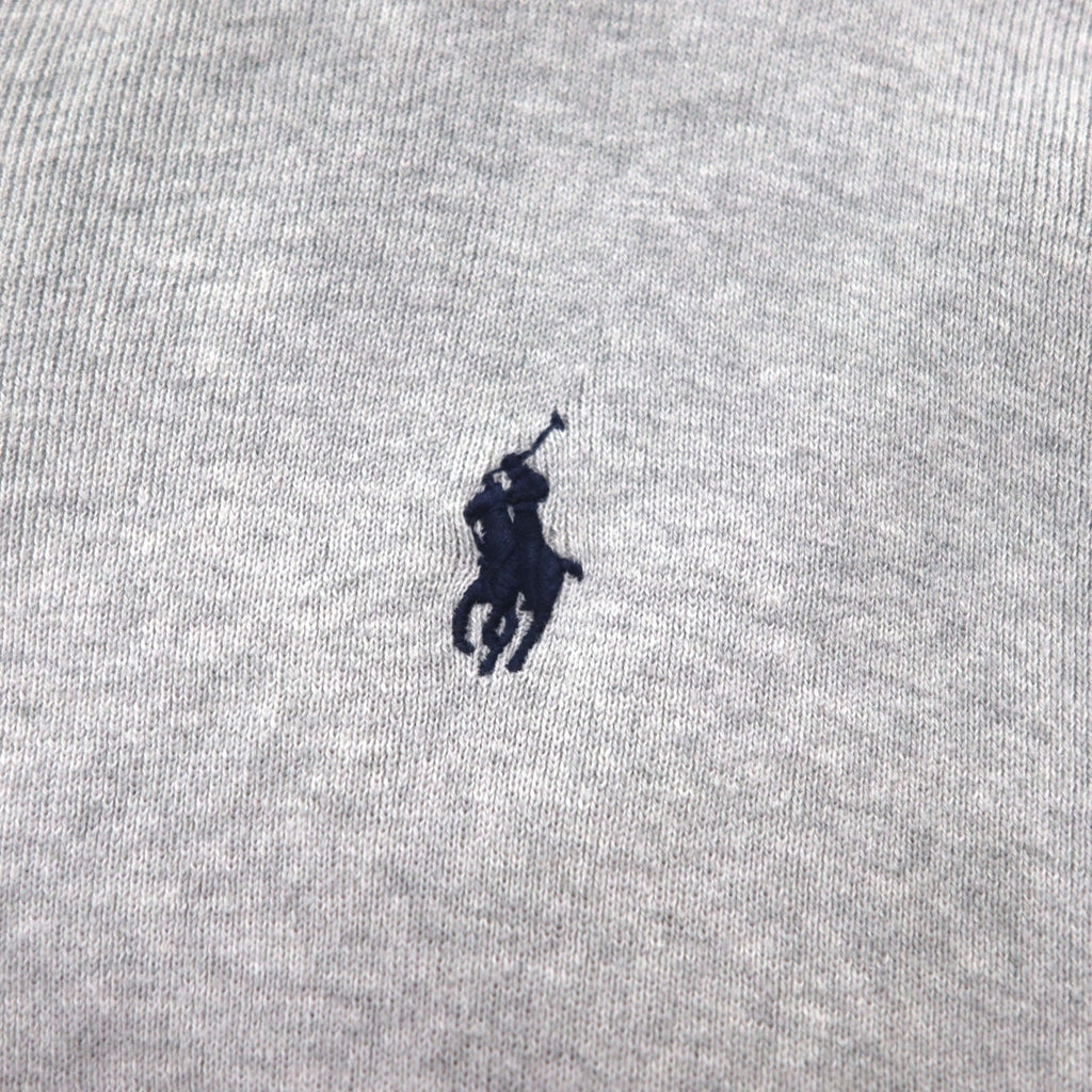 Polo Ralph Lauren Vネック ピマコットン ニット セーター L グレー スモールポニー刺繡