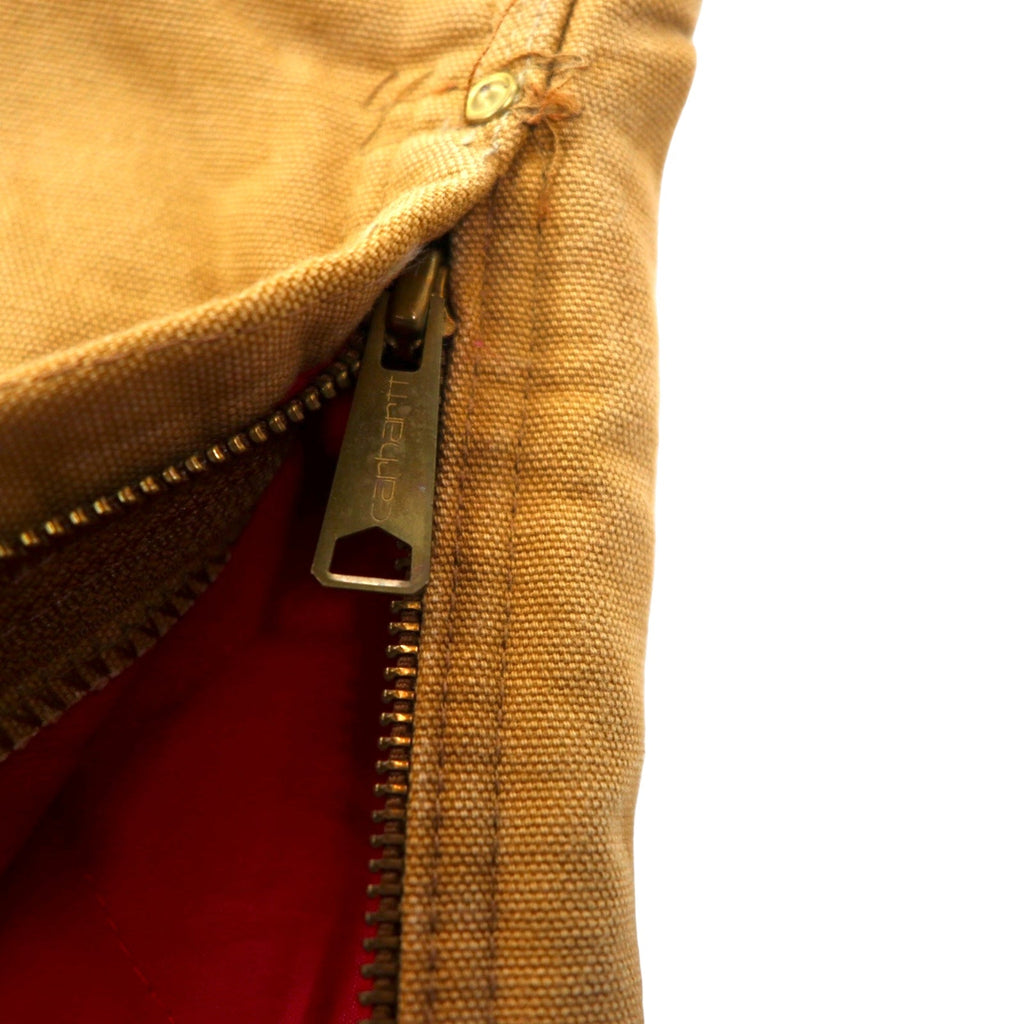 Carhartt USA 80s tuta salopette gamba larga anatra 44 beige cotone trapuntata internamente etichetta stella RUGGED FLEX RIGBY BIB OVERALLS 6FBQZ