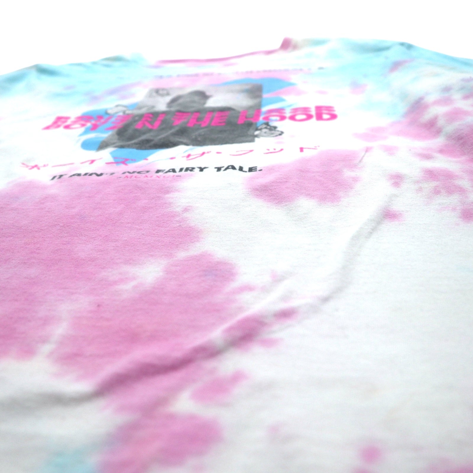 BOYZ N THE HOOD Film anni '90 ICE CUBE Hip Hop T-shirt a maniche lunghe L Tie-dye N.W.A.