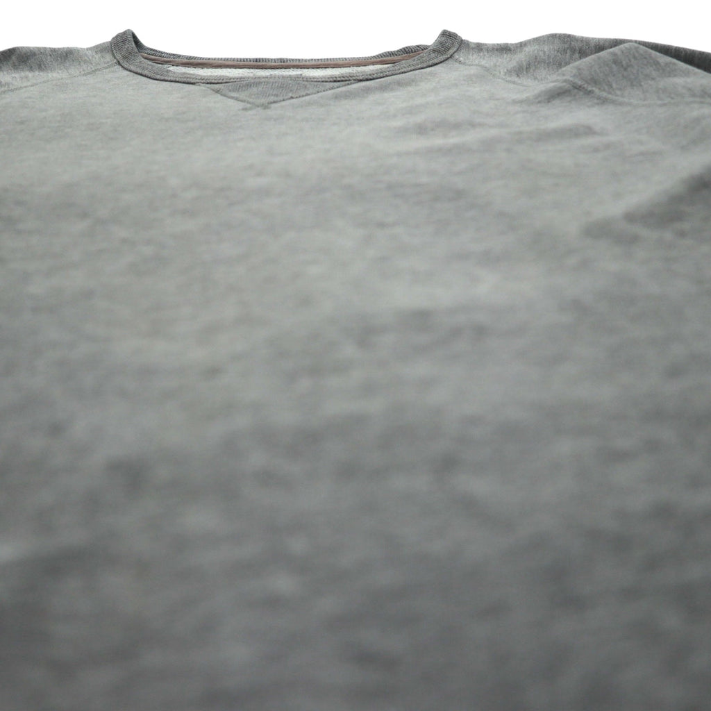 J.CREW 前V ヴィンテージ加工 ブランク スウェット トレーナー L グレー VINTAGE FLEECE クルーネック