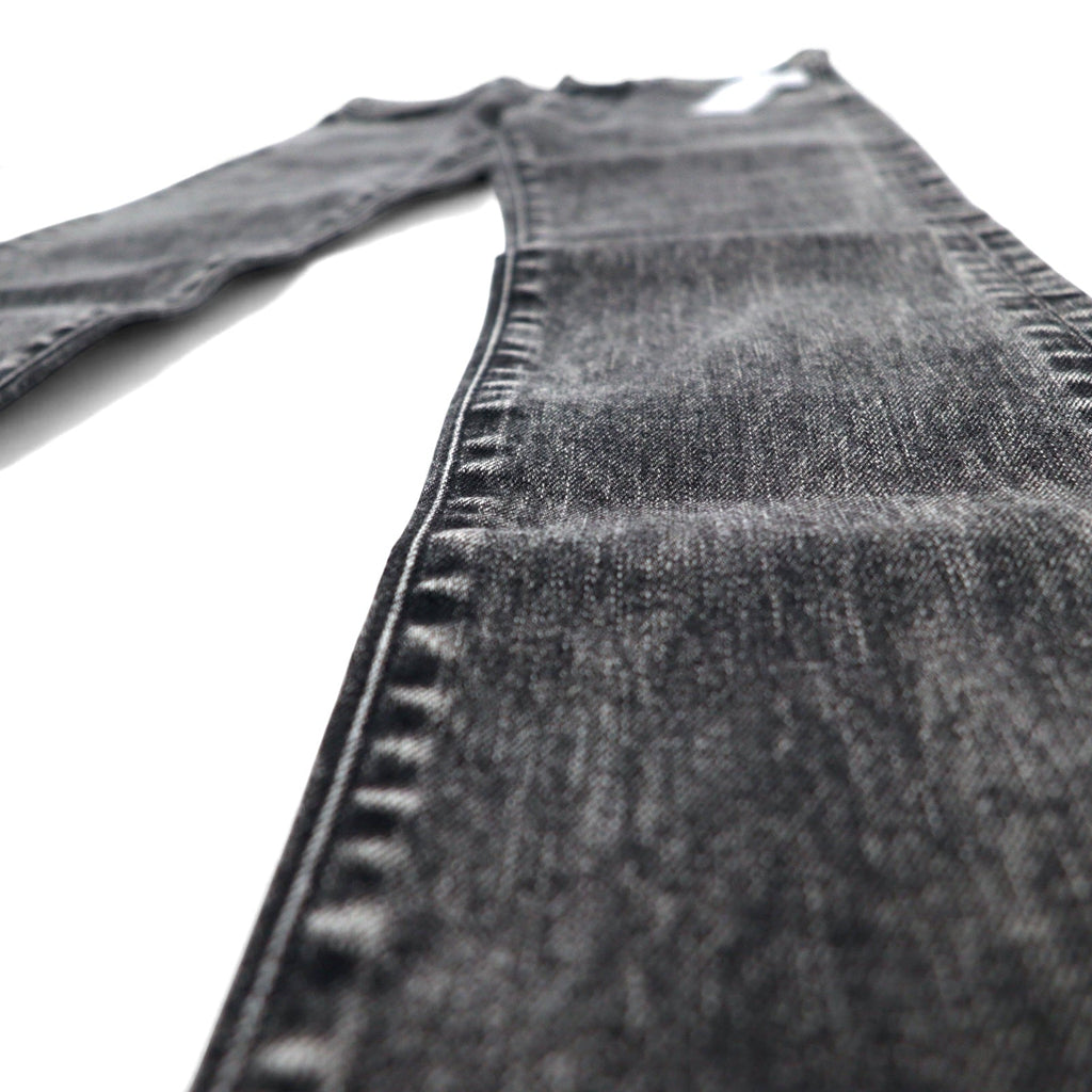 JOHN LAWRENCE SULLIVAN ケミカルウォッシュ スキニー デニムパンツ L ブラック グレー 2B011 14-48 日本製 未使用品