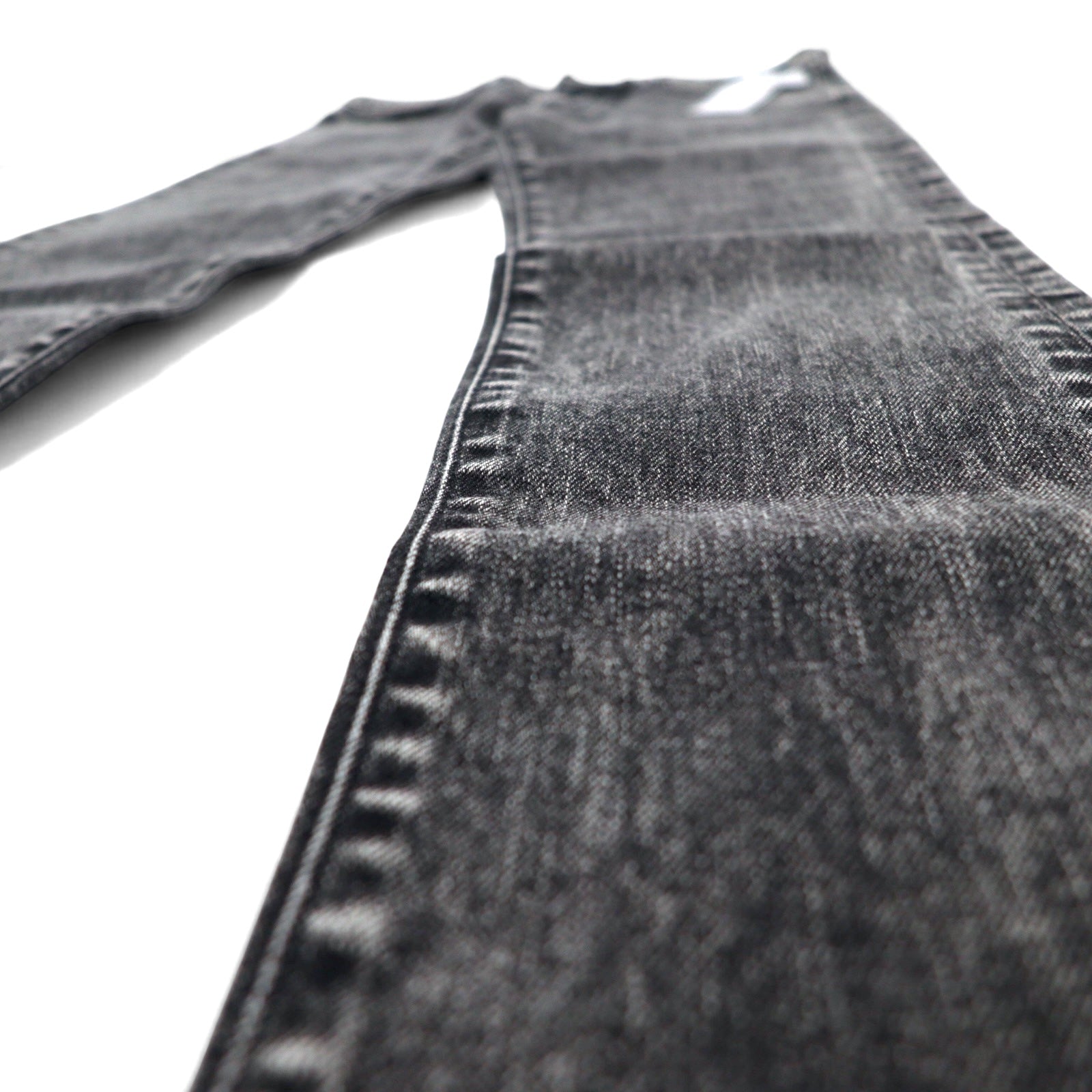 JOHN LAWRENCE SULLIVAN Jeans skinny lavaggio acido, taglia L, nero grigio, 2B011 14-48, made in Japan, nuovo con etichette