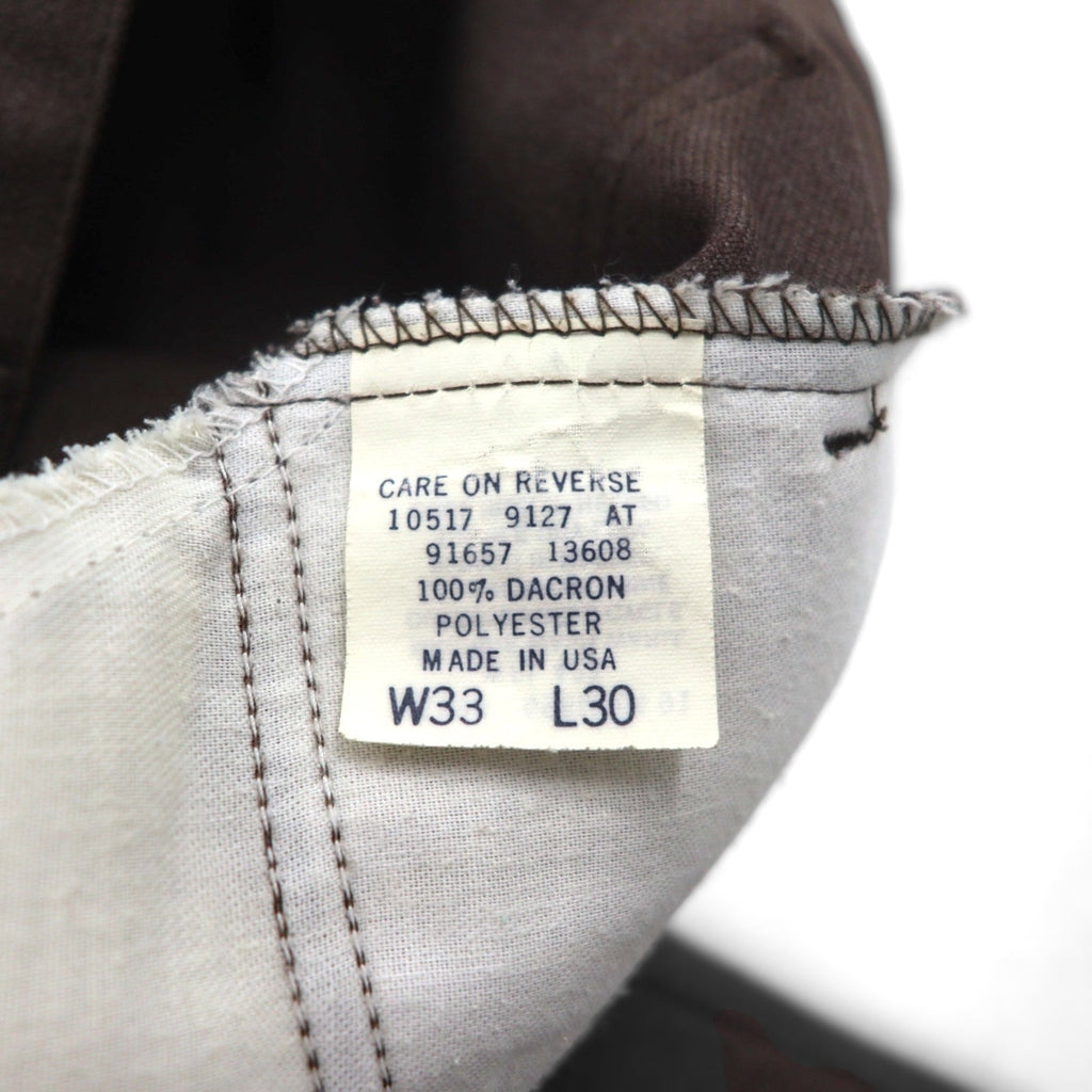 Levi's anni '90, Made in USA, pantaloni a sigaretta STA-PREST, modello bootcut, taglia L, marrone 10517 9127, cerniera SCOVILL