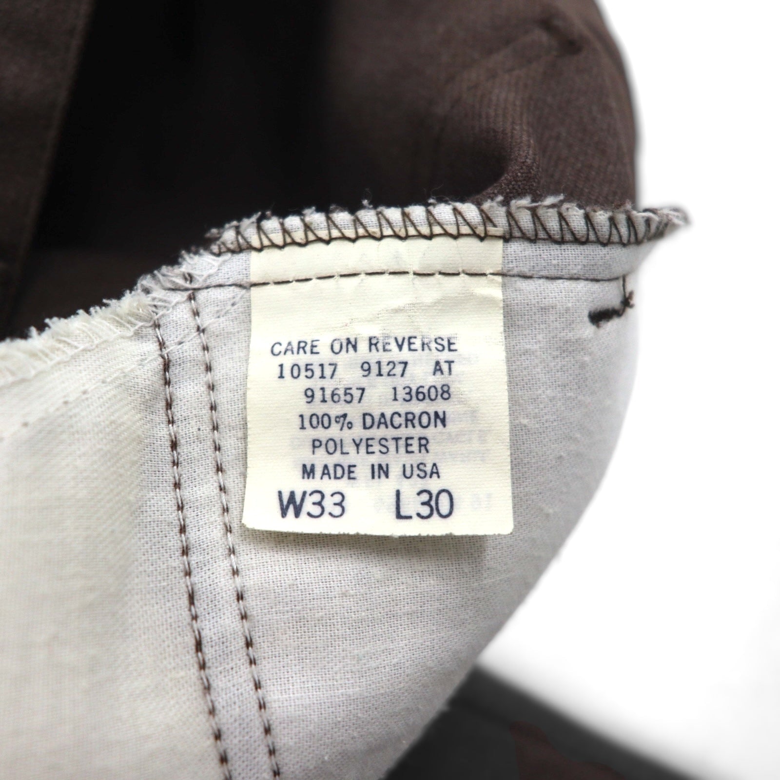 Levi's anni '90, Made in USA, pantaloni a sigaretta STA-PREST, modello bootcut, taglia L, marrone 10517 9127, cerniera SCOVILL