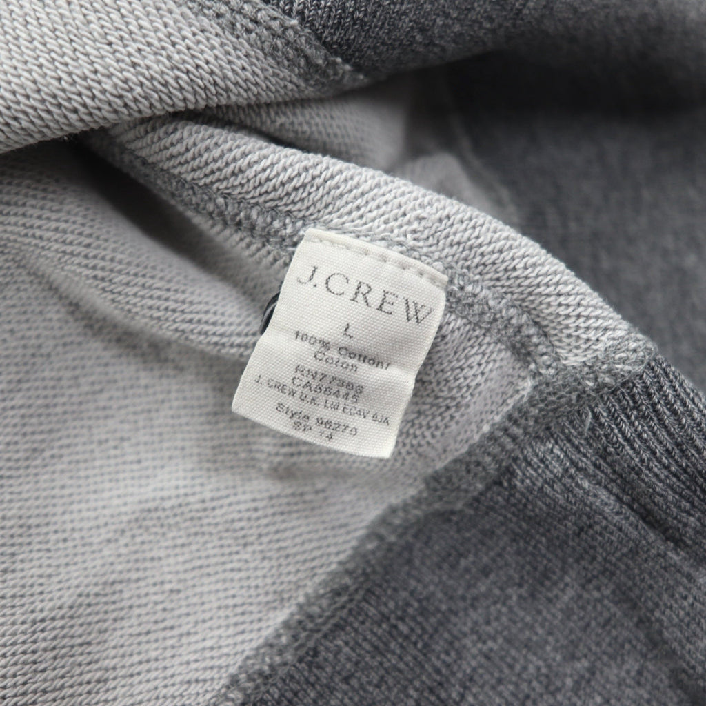 J.CREW 前V ヴィンテージ加工 ブランク スウェット トレーナー L グレー VINTAGE FLEECE クルーネック
