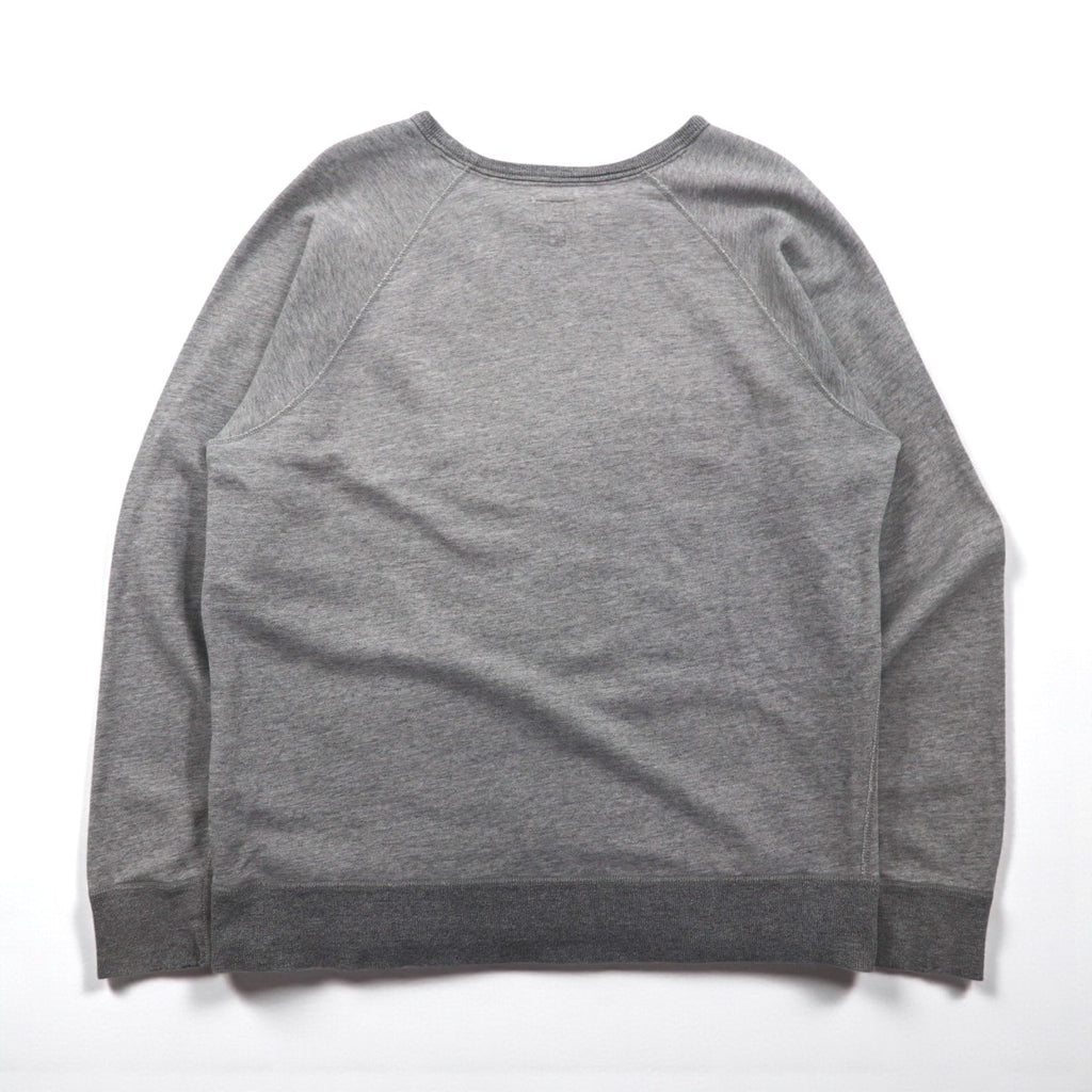 J.CREW 前V ヴィンテージ加工 ブランク スウェット トレーナー L グレー VINTAGE FLEECE クルーネック