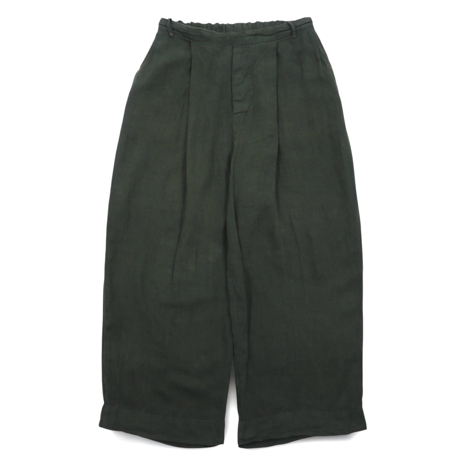 Badhiya Pantaloni larghi in lino Easy Pants FREE Khaki Lino Made in India